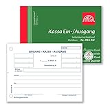 Omega Druck Kassaein-/ausgangsbuch SD A6/quer 1 x 100 Blatt Papierfolge, weiß
