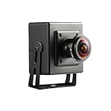REVODATA 5MP Mini Fisheye POE IP Kamera Mikrofon, Audio Indoor Sicherheits Kamera 1.7mm Fisheye Objektiv 180° Betrachtungswinkel, P2P Remote View CCTV Kamera H.265 Bewegungserkennung (I706-3-P-A-HS)