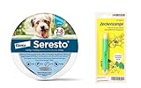 Seresto Hund Zeckenschutz Insektenschutz Halsband für kleine Hunde bis 8kg mit Zeckenzange: für 7 bis 8 Monate wirksamen S