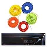 GUYTRM 5M Universal Car Styling Flexible Innenausstattung Auto Zierleiste Zierstreifen Linie DIY Zubehör lingli(rot)