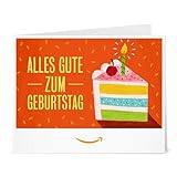 Amazon.de Gutschein zum Drucken (Geburtstagskuchen)