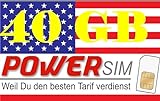 Power Sim USA T-Mobile Netz Prepaid Karte 40 GB Datenvolumen + Allnet F