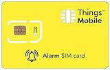 SIM-Karte für Alarm und DIEBSTAHLSICHERUNG - Things Mobile - mit weltweiter Netzabdeckung und Mehrfachanbieternetz GSM/2G/3G/4G. Ohne Fixkosten und ohne Verfallsdatum. 30 € Guthaben ink