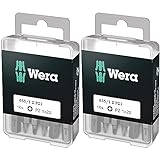 Wera Bit-Sortiment, 855/1 Z PZ 1 DIY, PZ 1 x 25 mm (10 Bits pro Box), 05072403001 (Packung mit 2)