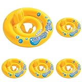 Intex Schwimmhilfe - My Baby Float - Schwimmring mit Sitz - Ø 70 cm, Gelb, für 6-12 Monate (Packung mit 5)