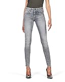 G-STAR RAW Damen Lynn Mid Skinny Jeans, Grau (faded industrial grey D06746-9882-B336), 28W / 30L
