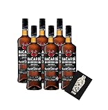 Bacardi 6er Set Carta Negra Rum 6x 0,7L (37,5% Vol) Superior Black Rum - [Enthält Sulfite]
