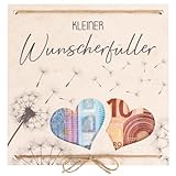 Wunscherfüller Pusteblume Geldgeschenk - Glücksbringer Grußkarte - Glück verschenken zum Geburtstag, Hochzeit, Einzug … - für Frauen und M