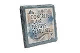Slco-kf25-flexihg Schieferuntersetzer – Beton Pläne flexible Fristen – inspirierende und witzige Büro-Schreibtisch-Dek