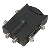 TV-Link-Verstärker mit Mehreren Anschlüssen, kein Signalverlust, mit Equalizer, Verbessert den HDTV-Empfang, Kompatibel mit Standard- und Digitalen Kab