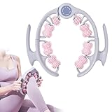 LORESJOY Muskeltherapie-Massagestab，360°-Abdeckung Anti Cellulite Massage Massagegerät Massageroller Roller, Faszienrolle Mit Griff, Griffe ultraportabel Massageg