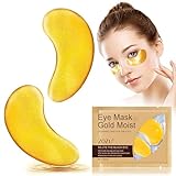 Augenpads Augenmaske gegen Augenringe Tränensäcke Falten Dunkle Kreise & Puffiness-Gold Eye Pads mit Hyaluron & Kollagen für Anti-Aging (2 Stück)