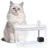 Katzenbrunnen für Katzen, Trinkbrunnen für Katze Leise, Wasserbrunnen für Katze und Kleine Hunde, Wasserspender für Katze BPA-frei, mit Filter, Cat Fountain Geeignet für Kleine und Mittlere H