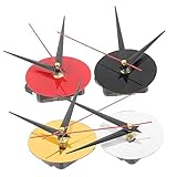 OSALADI 4 Sätze DIY Wanduhr Mechanismus Teiliges Uhrwerk Austauschbare Uhrwerk Teile für Wanduhren für Basteluhren und Kreuzstich Projekte Langlebig und Zuverlässig