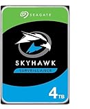 Seagate SkyHawk 4TB interne Festplatte HDD, Videoaufnahme bis zu 64 Kameras, 3.5 Zoll, 64 MB Cache, SATA 6GB/s, silber, FFP, inkl. 3 Jahre Rescue Service, Modellnr.: ST4000VX016