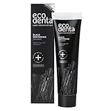 Ecodenta Aktivkohle Zahnpasta Ohne Fluorid I Schwarze Kohle Zahncreme Zahnaufhellung I Black Activated Charcoal Teeth Whitening Toothpaste 100