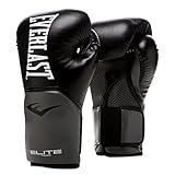 Everlast Unisex – Erwachsene Boxhandschuhe Pro Style Elite Glove Handschuhe Schwarz / Grau 16