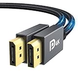 iVANKY DisplayPort Kabel 4K, [VESA-Zertifiziert] 2K@144Hz, 2K@165Hz,1080@240Hz, 4K@60Hz, DP 1.2 Cable, Kompatibel mit FreeSync und G-Sync, Geeignet für 144Hz-Gaming-Monitor, PC, 2M, für F