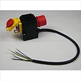 BUZE Original KEDU KOA 12 Schalter 400V mit Notaus-Klappe für Motor-Wippkreissäge 1845-02001, Motorschutz & Motorbremse, Unterspannungsauslöser und Phasenw