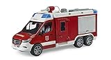 bruder 02680 - MB Sprinter Feuerwehrrüstwagen mit Light & Sound Modul - 1:16 Fahrzeuge, Feuerwehrauto, Rettungsdienst, Einsatzfahrzeuge, Spielzeug ab 4 J