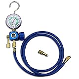 BACOENG Klimaanlage Kältemittel Aufladeschlauch mit Messgerät und Haken R410a R32 R407c R134