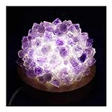 UYCUODLUY Natural Purple Amethyst Quartz Raw Stone Crystal Lamp 8CM 1p