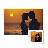 Puzzle Personalisiert,Foto Puzzle,Custom Puzzle,Puzzle Selbst Gestalten,Custom Puzzle Selbst Gestalten mit Foto 300/500/1000 für Paare Valentinstag Graduierung Hochzeit Geburtstag (1000-Stücke)