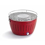Lotusgrill Grill mit Ventilator, schnell aufheizend, rauchfrei, Rot (Blazing Red)