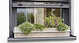 HT Blumenkastenhalterung Fenster Blumenkastenhalter verstellbar Aluminium Druckg