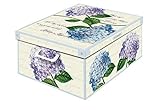 Lavatelli HORTENSIEN GROSS Aufbewahrungsbox aus Karton, Geschenk kiste aus pappe, mit Deckel, Cardboard, 1