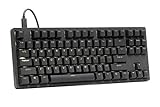 Drop ENTR Mechanische Tastatur – Tenkeyless eloxiertes Aluminiumgehäuse, doppelschichtiges PBT-Tastenkappen, N-Key Rollover, USB-C, schnelle und lineare Schalter (schwarz, gateron gelb)