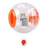 SUpoetry Hamster Run Ball, Hamsterball, Hamster-Übungsball, Hamster Laufball, Hamster-Spielzeug, Geeignet für Hamster-Kleintiere (4,7 Zoll, Orange)