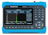 TELESTAR SATPLUS 4 - SAT Messgerät, Kabel & Terrestrisch - Satelliten Finder (DVB-S/DVB-S2 / DVB-C/DVB-T2 HD, H.265), DiSEqC, Unicable, WLAN, Glasfaser, Akk