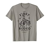 Mein Erster Rodeo Reno, Nevada, Retro Western Cowgirl Pferd T-S