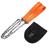Campingsäge, Tragbare Hand-Taschenkettensäge, Taschensäge mit Tasche für den Praktischen Einsatz Im F