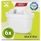 6x Wasserfilter passend für BRITA MAXTRA+ (MAXTRA Plus) – Pflege & Schutz für Küchengeräte - für alle Maxtra+ Trinkwasser Geräte - zur Reduzierung von Kalk, Chlor & geschmacksstörenden S