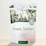 VivaNutria Acerola Tabletten 500g | 2000 Stück I natürliches Vitamin C Pulver I 100% reine Tabletten | Acerola Kirsche aus kontrolliertem Anbau und laborgeprüft I veg