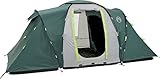 Coleman Spruce Falls 4 Zelt, 4 Personen Kuppelzelt mit nachtschwarzer Schlafkabine, 4 Mann Familienzelt, wasserdicht WS 4.500 mm, einheitsgröße, grün/g