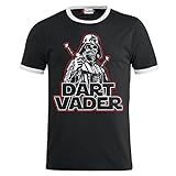 Männer und Herren T-Shirt Dart Vader (mit Rückendruck) Größe S - 5XL