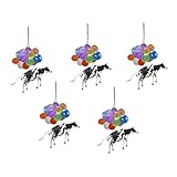 Hängemittel für Kühe im Luft- und Raumschiff hängende Verzierung mit farbenfrohen Inneneinrichtung Faschingsdekoration Tisch (D, One Size)