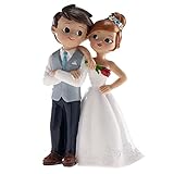 Dekora - Hochzeitsdeko | Brautpaar Figuren Torte Hochzeitsdekoration - Hochzeitspaar mit B