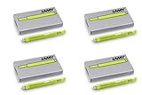 Lamy T10 Tintenpatronen für Füllfederhalter, Neon-Limette, 4 Stück