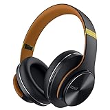 DOQAUS Bluetooth Kopfhörer Over Ear, [Bis zu 52 Std] Kabellose Kopfhörer mit 3 EQ-Modi, HiFi Stereo Faltbare Headset mit Mikrofon, weiche Ohrpolster für iPhone/ipad/Android/Laptops (Nachtschwarz)