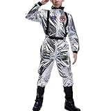 Generisch Karneval Kostüm Kinder Cosplay Kostüme für Kinder Weltraum Raumfahrer Astronaut Uniformen Halloween Kostüm Performance Kleidung