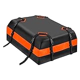 KKnoon 600D Clip Mesh Wasserdicht Sonnenschutz Auto Dach Gepäck Tasche Fabrik Verfügbar Amazon Dachtasche 15 Zoll schwarz + orange B