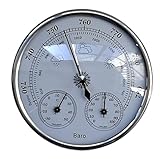 KOZWAY Digitale Indoor-Outdoor-Wetterstation -30-50C-Thermometer, Hygrometer, Barometer DREI-in-One-Wetterstation/multifunktionale Reg