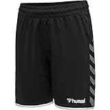HUMMEL Jungen Shorts Hmlauthentic Kids Poly Shorts, Black/White, 152, 204925-2114-152
