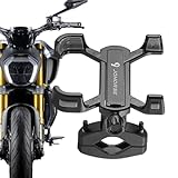 BSEID Motorrad-Handyhalter - 4-Klauen-Design-Lenker-Telefonhalterung | 360 Grad drehbare, verstellbare Roller-Telefonhalterung für 2,3–3,7 Zoll breite Smartphones, Motorradzubehö