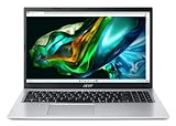 Acer Aspire 3 (A315-58-30H2) Laptop | 15, 6 FHD Display | Intel Core i3-1115G4 | 8 GB RAM | 256 GB SSD | Intel UHD Graphics | Windows 11 | QWERTZ Tastatur | silb