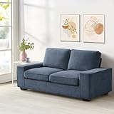 MEROUS 3 Sitzer Sofa, Couch Wohnzimmer, Polstersofa mit Breite Armlehnen 225cm L × 84cm B - Waschbare Kissen - Einfache Montage für Wohnungen/kleinen Raum - B